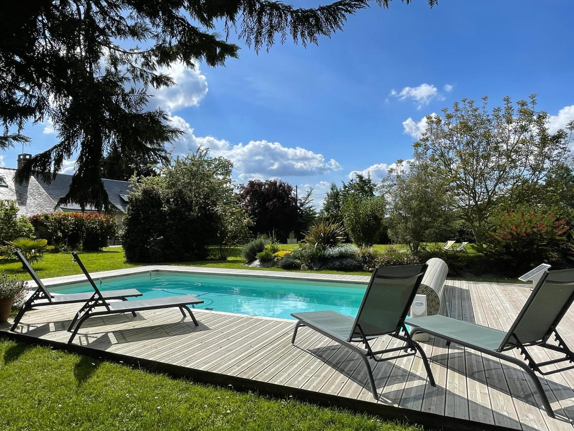 Chambres D Hotes Avec Piscine Et Spa La Foliere Saumur Villebernier Dış mekan fotoğraf